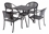 Alfresco Madina Café Set with 48" Round Café Table