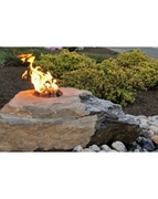 AquaBella Fire & Water Boulder Fountain Kit