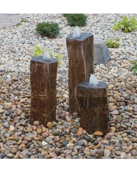 AquaBella Triple Polished Top Basalt Fountain Kit 