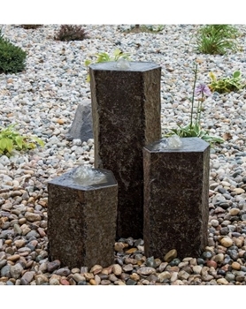 AquaBella Triple Hollow Basalt Fountain Kit