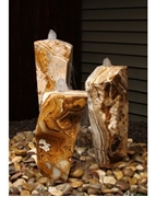 AquaBella Triple Grand Canyon Red Onyx Fountain Kit