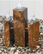 AquaBella Trinity Split Basalt Fountain Kit