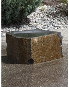AquaBella Polished Basalt Birdbath