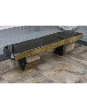 AquaBella Polished Basalt Bench
