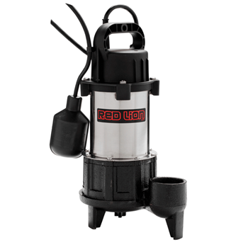 Red Lion Submersible Stainless Steel Sump Pump 1 HP Tethered Switch